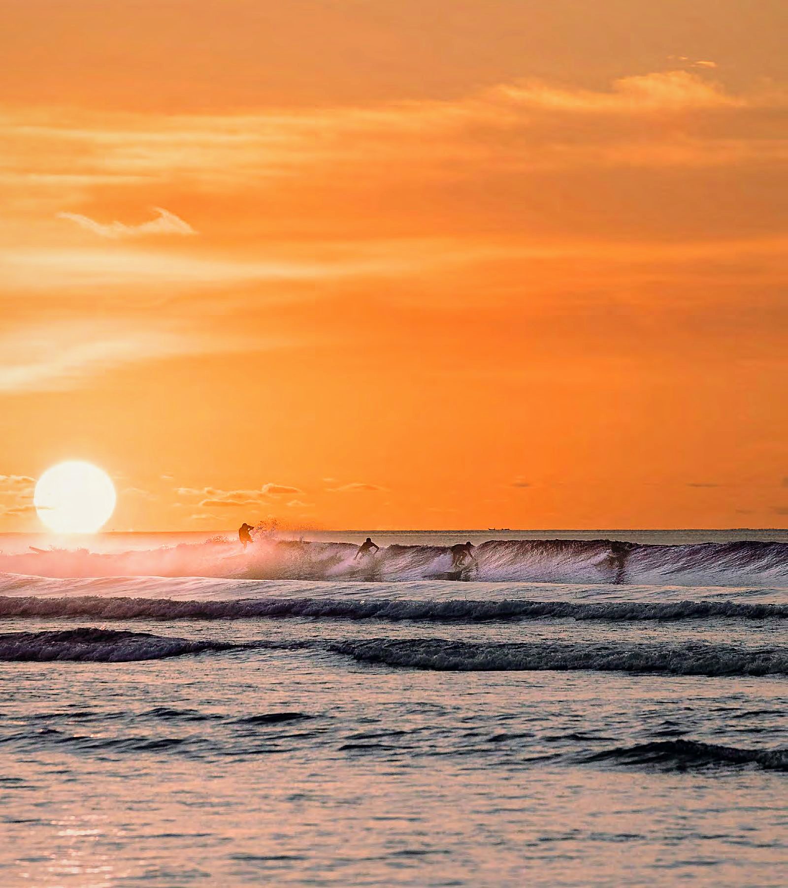 Sunset surf at Kedungu beach